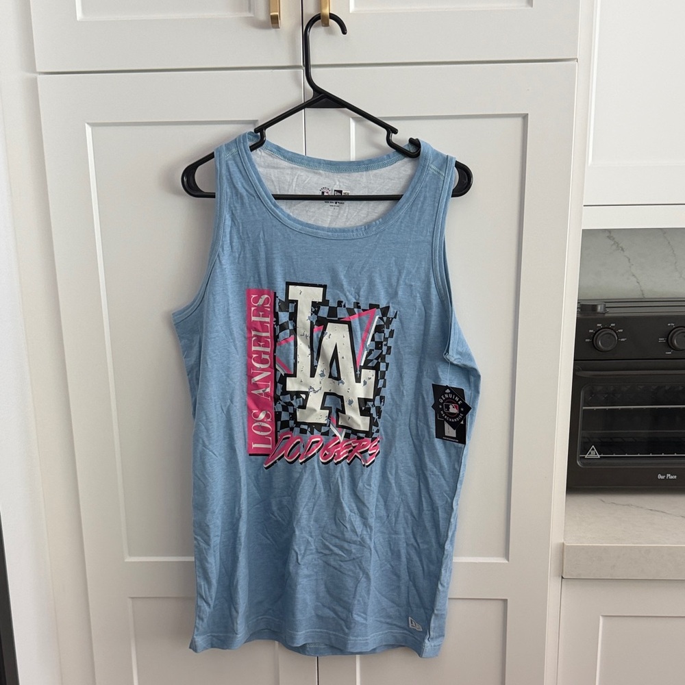 New Era Blue Los Angeles Dodgers Tank Top Size Large